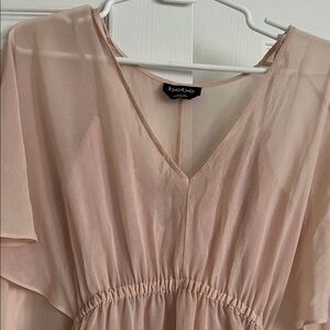 Bebe Light Pink Sheer Top